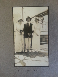 Robert AKA Bob on S.S. Mogolia on him way home from Ceylon in December 1914 
